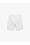 Normal Waist Cotton Straight Fit Pocket Bermuda Jean Shorts - 5