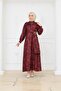 Half Buttoned Buckle Detail Winter Tunic Dress - 7