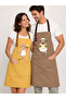 Kitchen Apron Set of 2 Stain-Resistant Water-Repellent Fabric Colorfast Print Sheep and Lamb Patterned Double Apron - 2