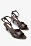 Sonna Women's Heeled Strappy Shoes - Brown - 2