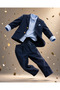 Boys' Italian Classic 100% Cotton 3-Piece Suit - 6