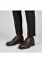 (Forex) Genuine Leather Inside and Outside Lace-Up Classic Men's Shoes Brown - 7