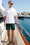 Men's Plus Size Shorts High Waist Plain Pattern Short Length Woven Look Pipe Leg - 3