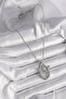 316L Steel Silver Color Zircon Stone Drop Model Women's Necklace - Rust-Proof and Stylish - 2