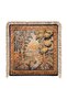 Goblet Tapestry Landscape Bird Motif Fringed Throw Pillow Cover - Cream Tassel Pillowcase - 7