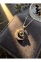 I Love You in 100 Languages Projection Crescent Silver Color Steel Necklace - 2