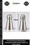Special Edition Cake Decorating 5-Piece Professional Large Size Stainless Steel Cream Piping Ruffle Tips - 2