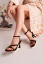 Berlin Black Suede Ankle Strap Classic Heeled Shoes - 2