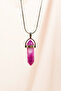 Pink Akit Natural Stone Chain with Handmade Design Pendant: 3.5 cm Chain: 20 cm Boxed