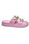 E300-22-26 Daisy Ladybug Heart Decorated Girls' Slippers 30-35 - 2