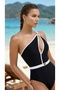 Women's Belted Boutique Sea Pool Swimsuit - 3
