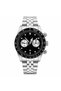 Men's Wristwatch Luxury Design Black Color Dial with Calendar Steel Band Gift Boxed - 4
