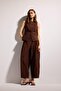 Balloon Fit Linen Blend High Waist Straight Leg Trousers H5911Ax26Sm - 2