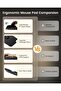 MP50 Ergonomic Mouse Pad with Wrist Support, Massage Design, Non-Slip PU Base, Memory Foam, Lycra Surface - 6