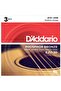 D'Addario EJ17-3D Phosphor Bronze Acoustic Guitar String Medium - 13-56 - 3 Packs