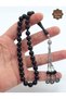 Original Simple Erzurum Oltu Stone Sphere Cut 3-Piece Silver Tassel Prayer Beads 201025520 - 2
