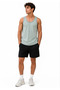 Men's sports tank top bicycle collar sleeveless summer tank top - water green - 2