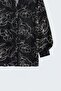 Transparent Shirt with Embroidery Detail - Black - 7