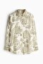 Oversized linen-blend shirt - 4
