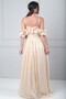 Women's Chiffon Fabric Flounce Detailed Lined Long Dress - 4