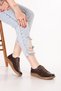 Genuine Leather Anatomical Sole Comfortable Daily Shoes Usl.2200 Brown - 6