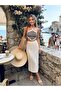 Santorini Mesh Knit Midi Set Women's Mink Cream - 5