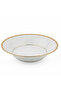 White Porcelain Soup Bowl with Gold Rim | 5 Inch