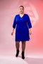Women's Plus Size Women's Sleeve Detailed V-Neck Dress - 4
