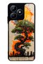Realme C53 Glossy Phone Case with Pagoda Silhouette Design