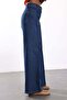 Navy Blue Gold Button Detailed Jeans - 6