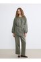 Two Mt Shop Quality Lcw Modest Khaki Muslin Plain Loose & Wide Leg Women's Trousers