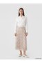 Özmarka New Season Elastic Waist Floral Pleated Skirt