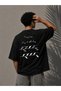Palestine Themed Oversize Unisex T-Shirt – Streetwear T-Shirt with Arabic Text Print - 2