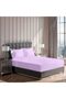 ® 3 Piece Fitted Sheet Set 160x200cm with 2 Pillow Cover Hotel Luxury Supersoft Twin Size Bed sheet Comfortable Lightweight Breathable Bedding Set Fits up to 30cm Deep Pocket(Light Purple) - 3