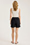 Embroidered Motif Cotton Shorts - 5