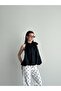 Women's Halter Neck Balloon Cut Chiffon Blouse - 5
