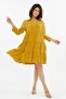 Women's V-Neck Skirt Lined Layered Ruffle Midi Dress - 5