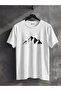 Mountain Silhouette Printed 100% Cotton Unisex T-Shirt - 2