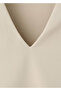 Fitted V-neck top - 8