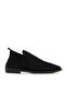 حذاء مسطح أسود من Nubuck للنساء