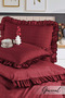 Bellia |   Ruffled Single Duvet Cover Set |   Pillowcase |   Duvet Cover |   Bedspread |   Dowry |   Sleeping Set - 160 X 220 cm - 4