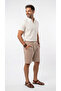 Men's Beige Linen Muslin Shorts Lightweight Casual Thin Fabric with Back Pockets - 4