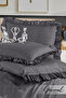 Bellia |   Ruffled Single Duvet Cover Set |   Pillowcase |   Duvet Cover |   Bedspread |   Dowry |   Sleeping Set - 160 X 220 cm - 4