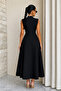 Women's Window Neckline Detailed Half Turtleneck Special Design Midi Dress - 2