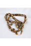 Galalit Capsule Cut 8X11.5Mm Prayer Beads - Pearlescent Light Brown - 7