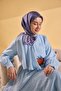 Twill Silk Geo Scarf Lilac 90X90 - 3