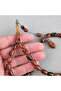 Galalit Capsule Cut 8X11.5Mm Prayer Beads - Dark Brown - 2