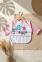 Baby Girl Pink Long Sleeve Liquid-Proof Bib - with Pockets, Elephant Pattern 6-24 Months Activity Bib - 2