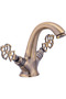 Ottoman Kartal Antique Lavabo Faucet – Double Handle Retro Bathroom Faucet – Brass Body Vintage Design - 2