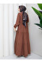 Women's Front Buttoned Modal Dress - 5